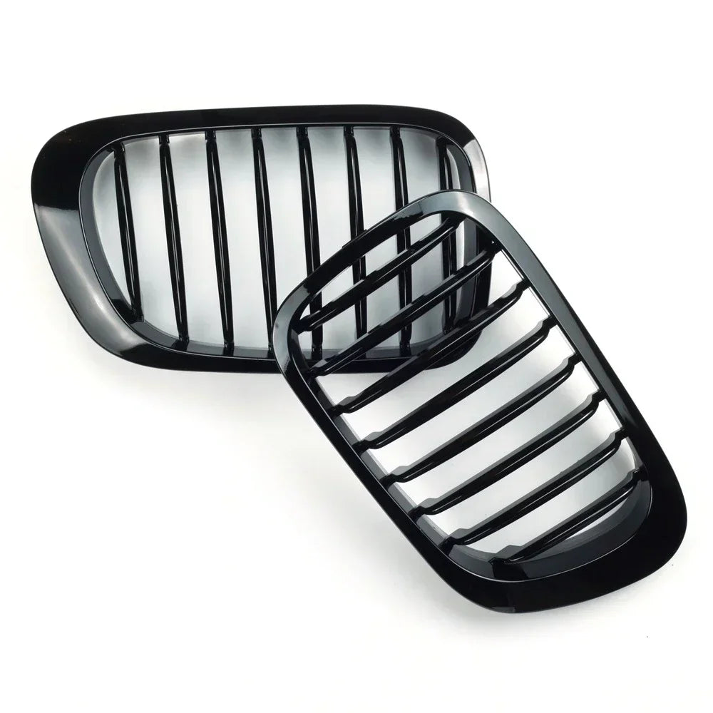 Calandre avant 1 lamelle noire brillante pour BMW Série 3 E46 Coupé 2 portes 1998-2001