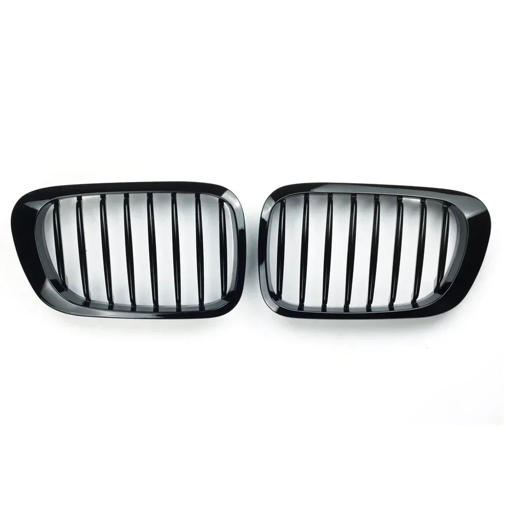 Calandre avant 1 lamelle noire brillante pour BMW Série 3 E46 Coupé 2 portes 1998-2001