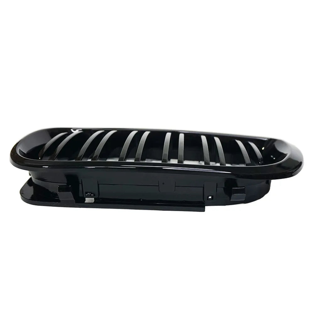 1 paire de calandres avant double lamelle  noir brillant pour BMW Série 3 E46 2002-2005